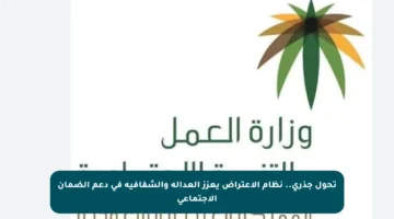 تحول جذري.. نظام الاعتراض يعزز العدالة والشفافية في دعم الضمان الاجتماعي